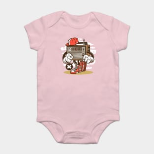 Old school radio Baby Bodysuit